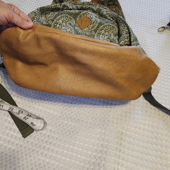 POTTERY BARN TEEN EUC NORTHFIELD LEATHER CANVAS BACKPACK main image 6